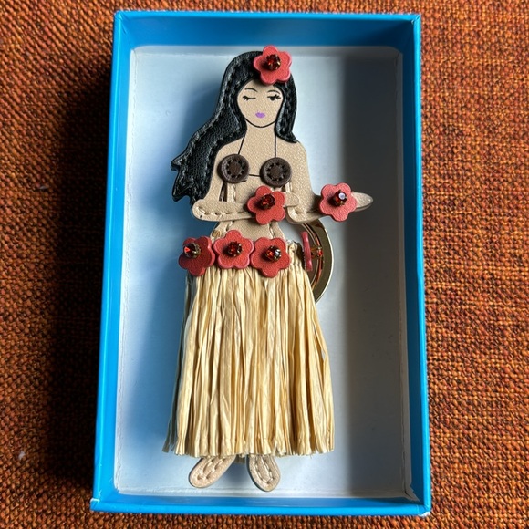 Kate ♠️ Spade Hula Girl Keychain Retired - Picture 4 of 5